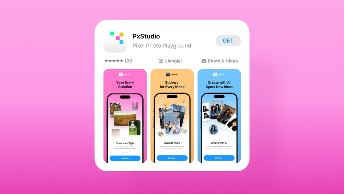PxStudio App Store project cover