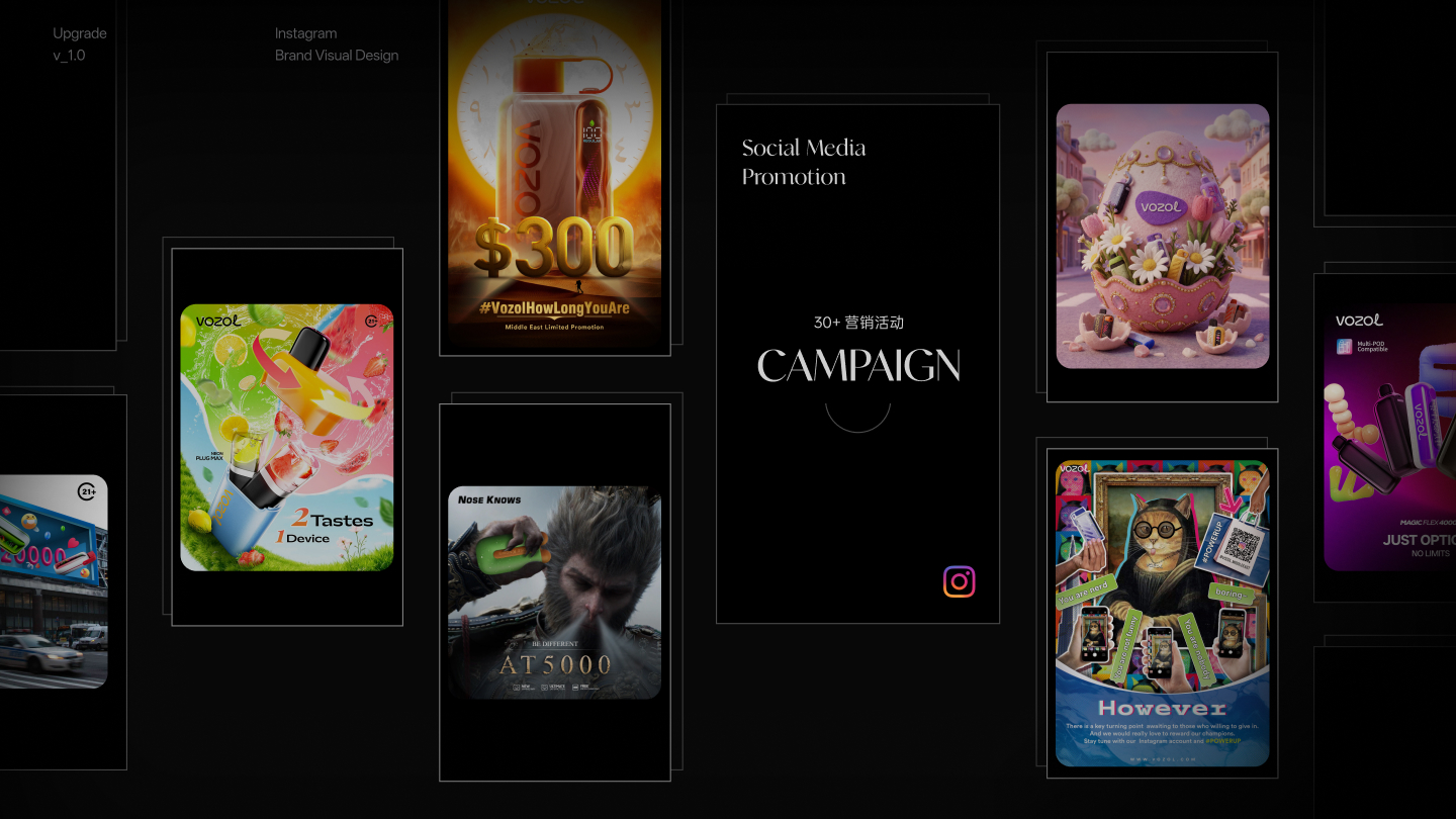 Social Media Visual System portfolio project cover